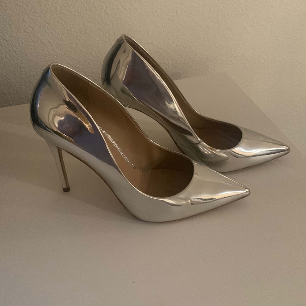Aldo Chrome Pumps